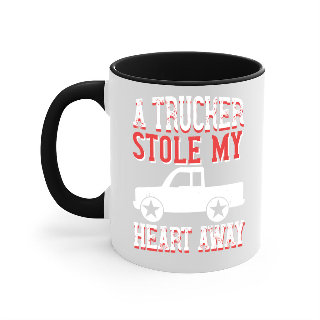 a trucker stole my heart away Style 39#- truck driver-Mug / Coffee Cup