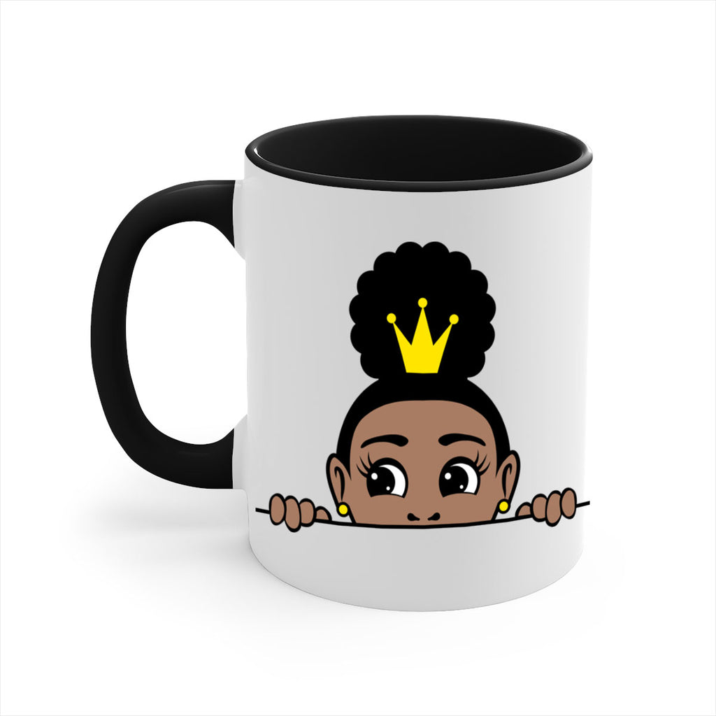 afro puff crown girl 2#- Black women - Girls-Mug / Coffee Cup