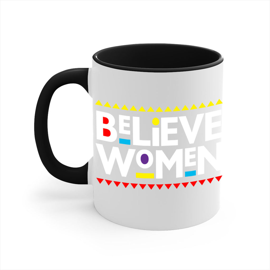 believewomen 254#- black words - phrases-Mug / Coffee Cup