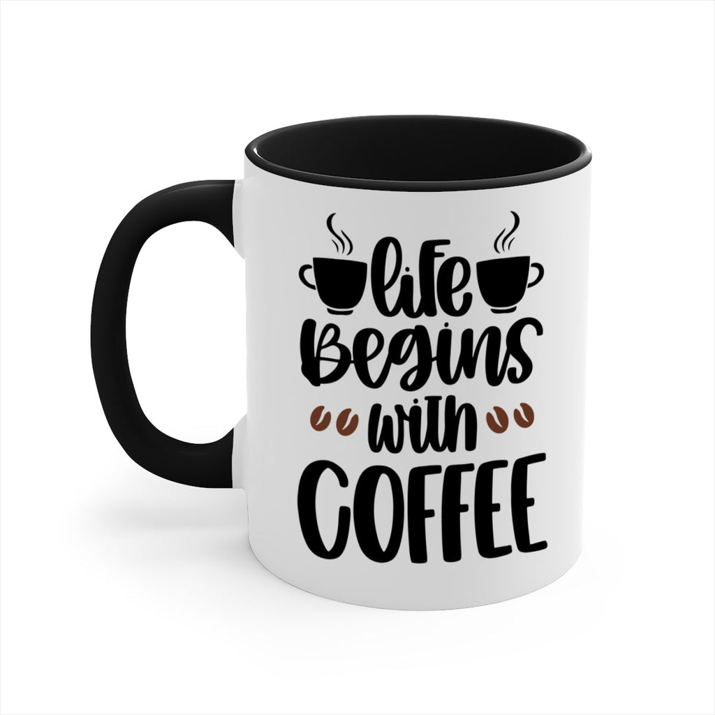 life begins with coffee 77#- coffee-Mug / Coffee Cup
