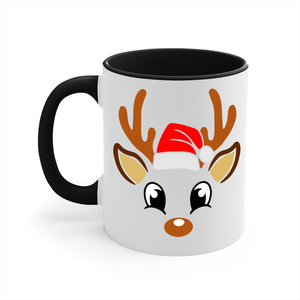 reindeer face style 596#- christmas-Mug / Coffee Cup