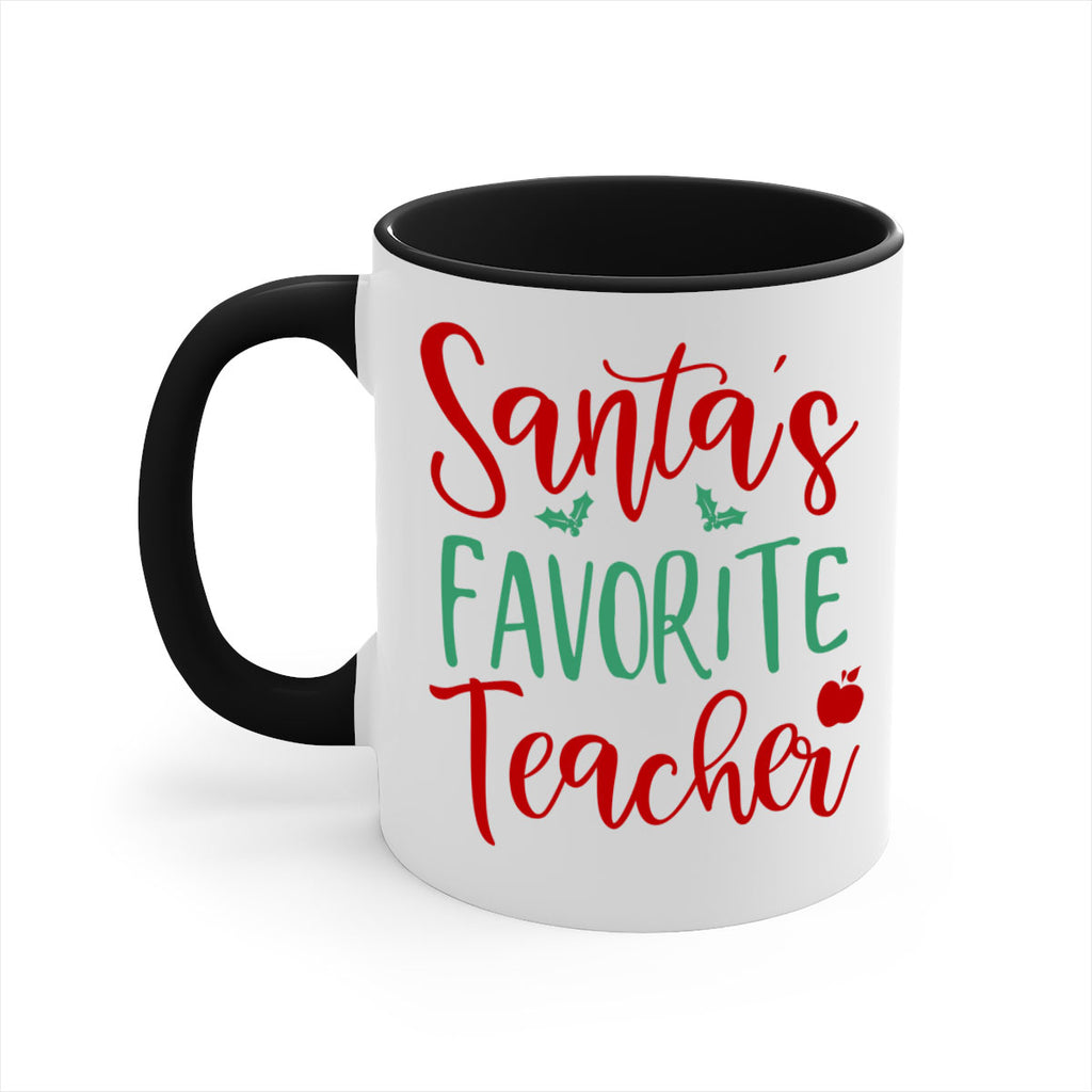santa s favorite teacher style 609#- christmas-Mug / Coffee Cup