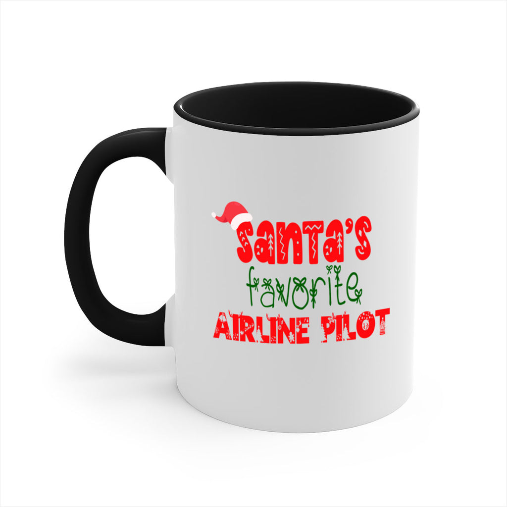 santas favorite airline pilot style 635#- christmas-Mug / Coffee Cup