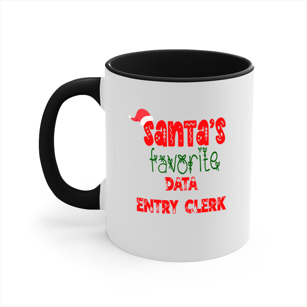 santas favorite data entry clerk style 765#- christmas-Mug / Coffee Cup