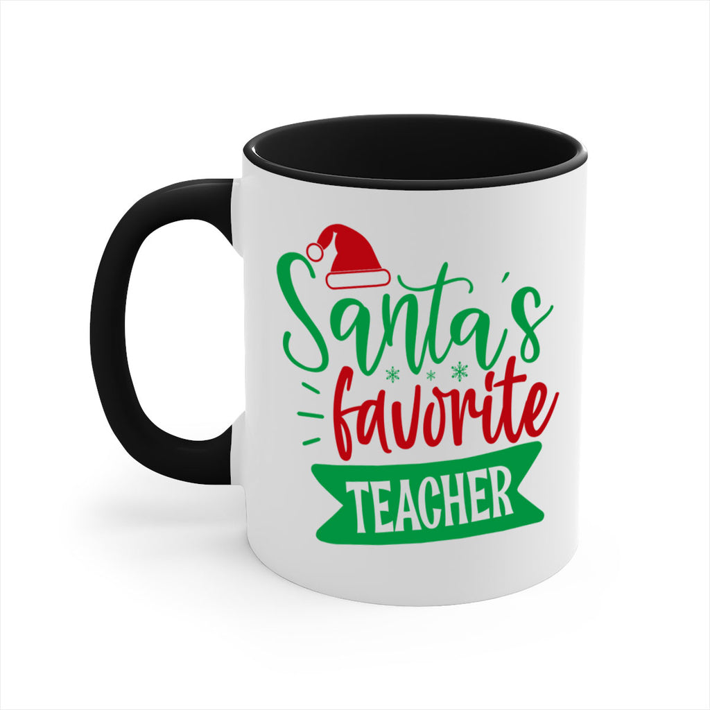 santas favorite teacher style 1116#- christmas-Mug / Coffee Cup