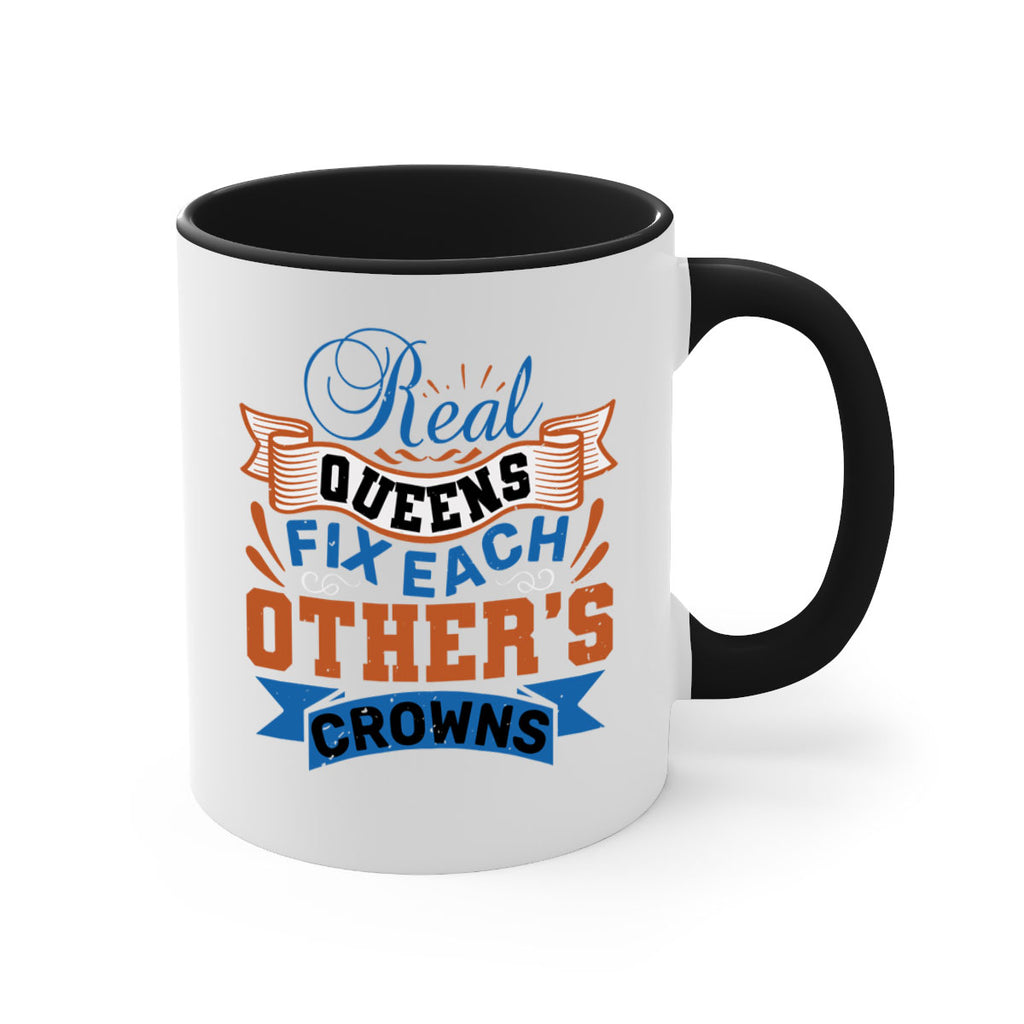 Real queens fix each other’s crowns Style 62#- best friend-Mug / Coffee Cup