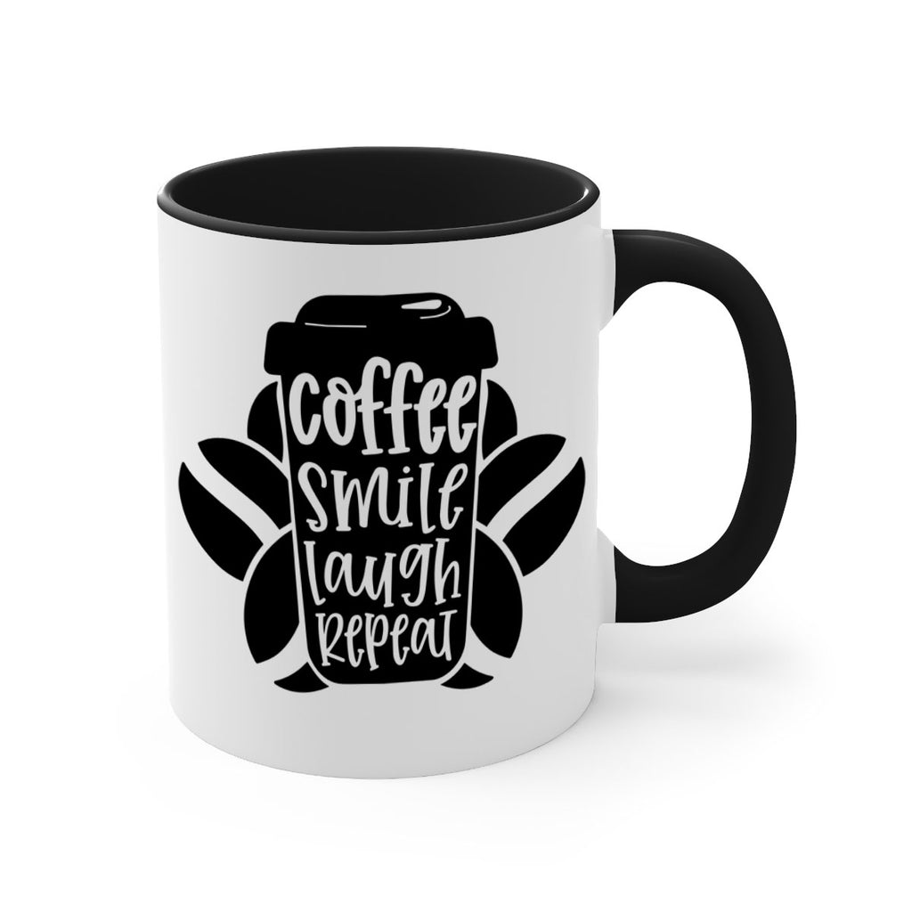 coffee smile laugh repeat 140#- coffee-Mug / Coffee Cup