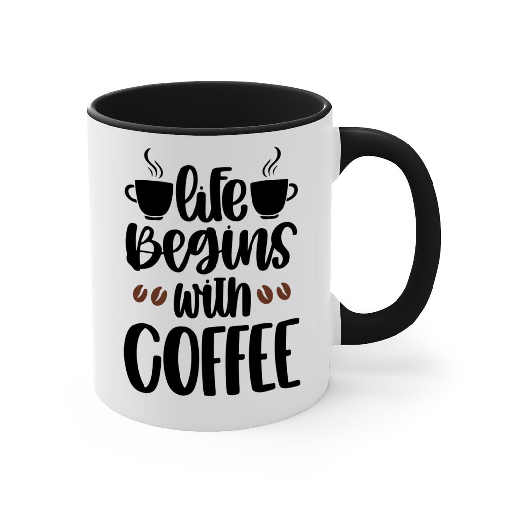 life begins with coffee 77#- coffee-Mug / Coffee Cup