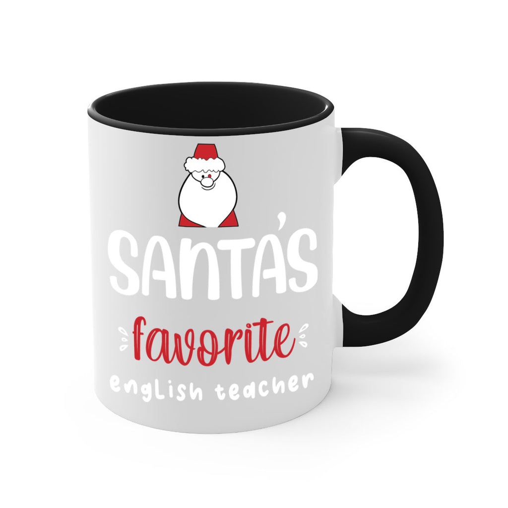 santa's favorite english teacher style 613#- christmas-Mug / Coffee Cup
