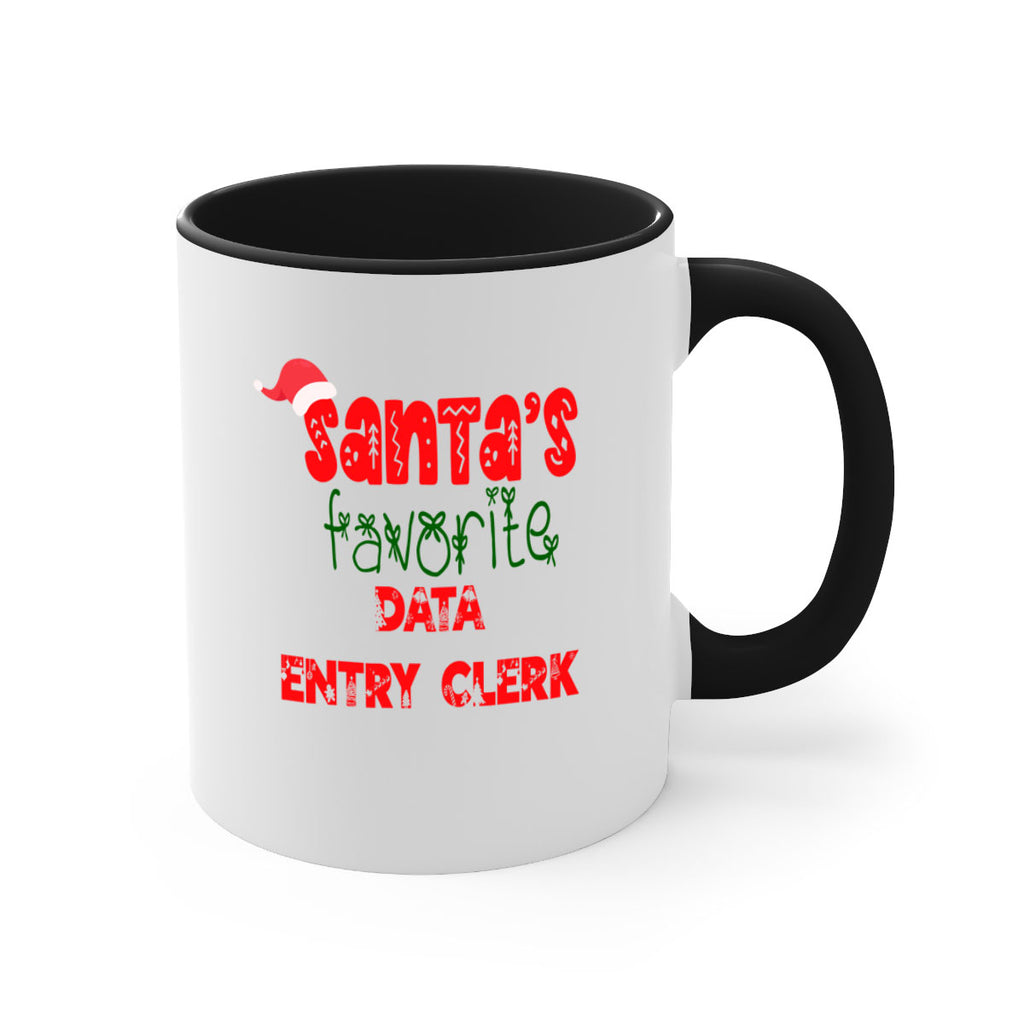 santas favorite data entry clerk style 765#- christmas-Mug / Coffee Cup