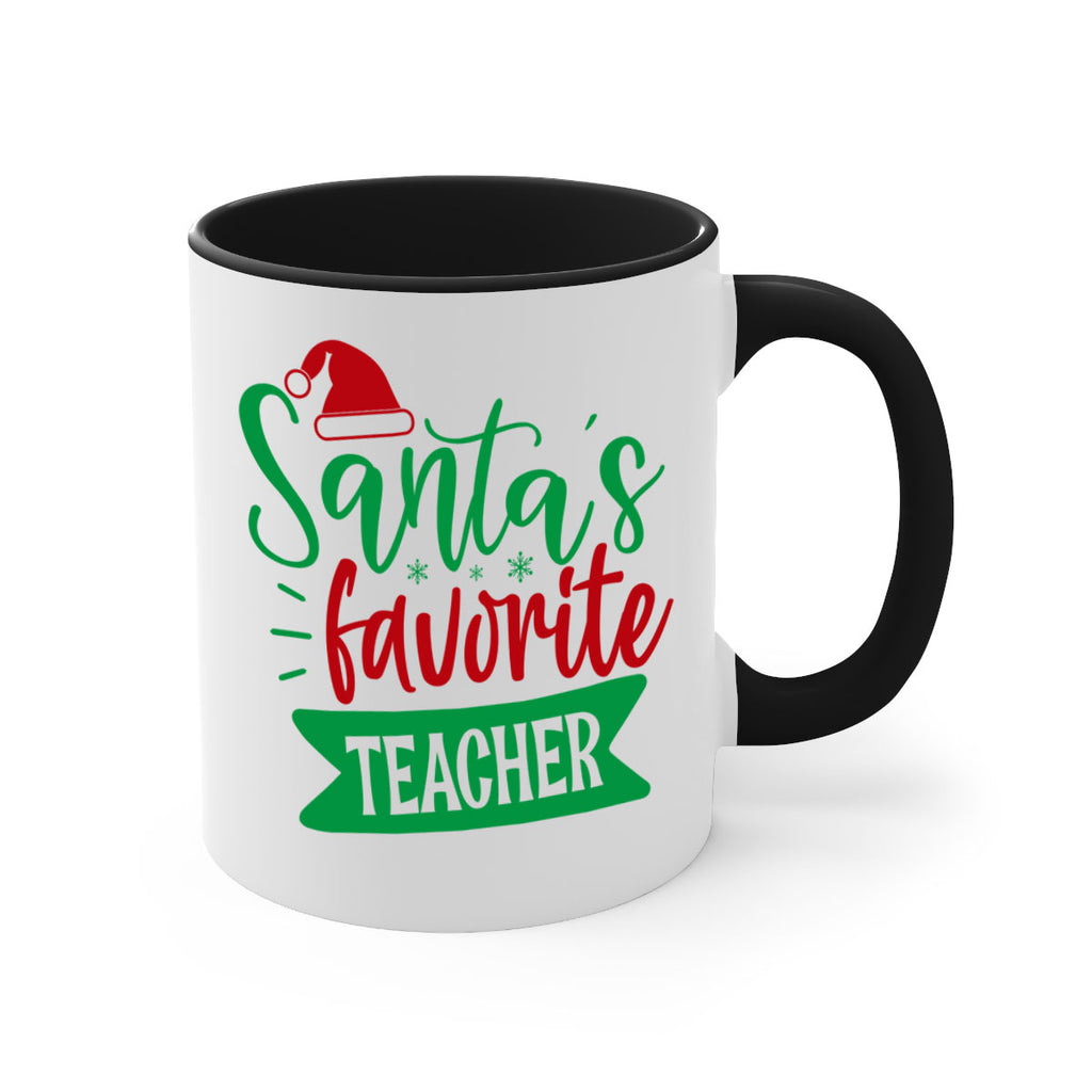 santas favorite teacher style 1116#- christmas-Mug / Coffee Cup
