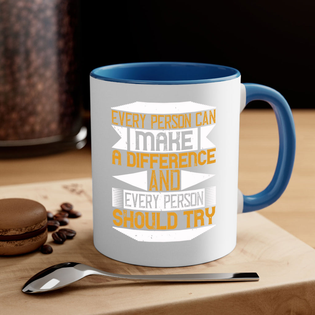 Every person can make a difference and every person should try Style 3#-Volunteer-Mug / Coffee Cup