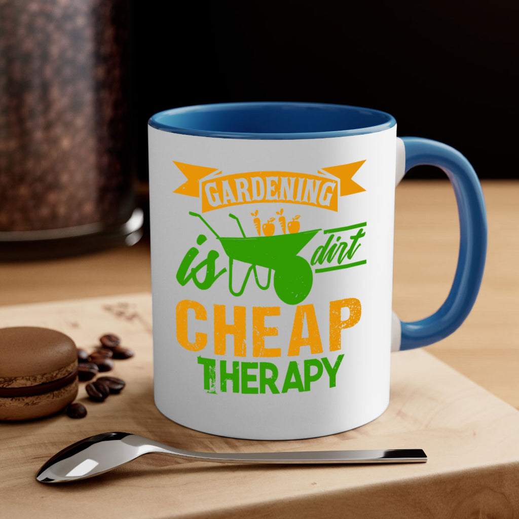 Gardening is dirt cheap therapy 62#- Farm and garden-Mug / Coffee Cup