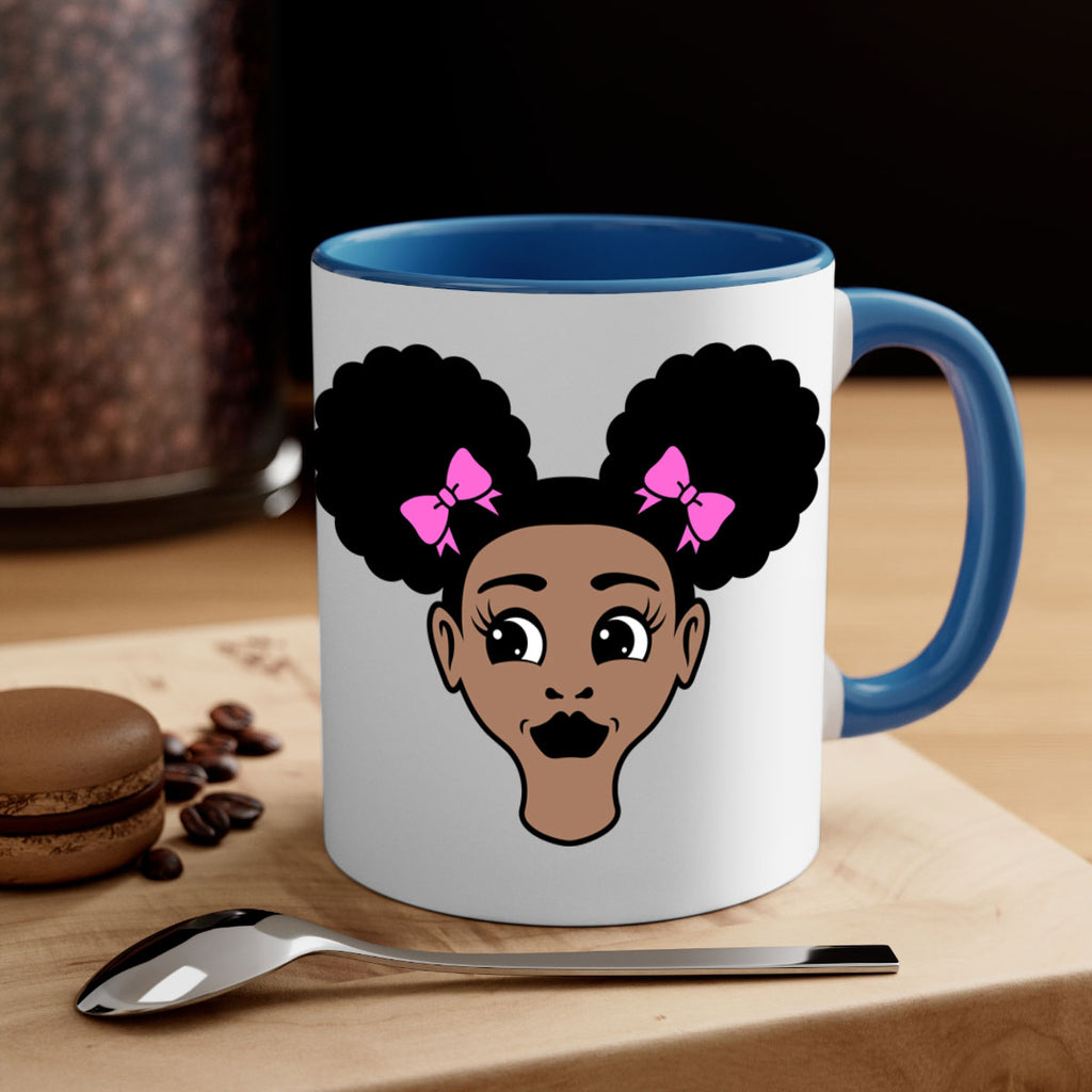 afro puffs girl 74#- Black women - Girls-Mug / Coffee Cup