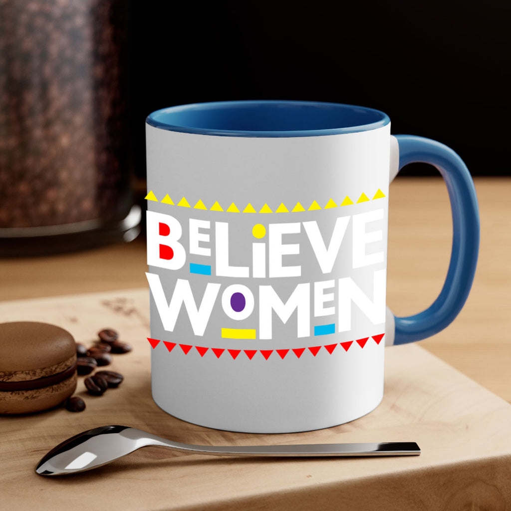 believewomen 254#- black words - phrases-Mug / Coffee Cup