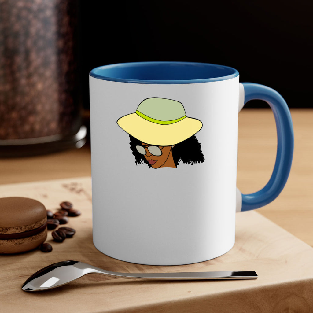 black afro 45#- Black women - Girls-Mug / Coffee Cup