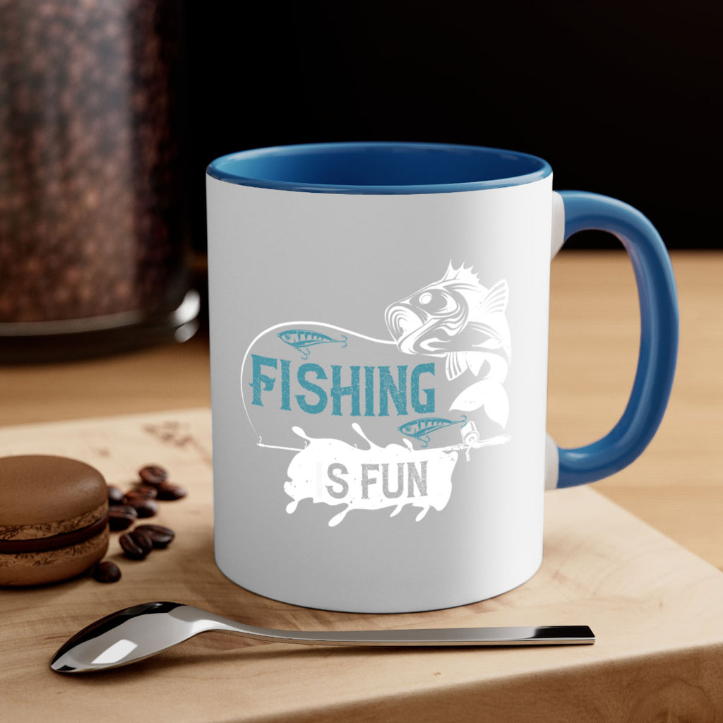 fishing is fun 274#- fishing-Mug / Coffee Cup