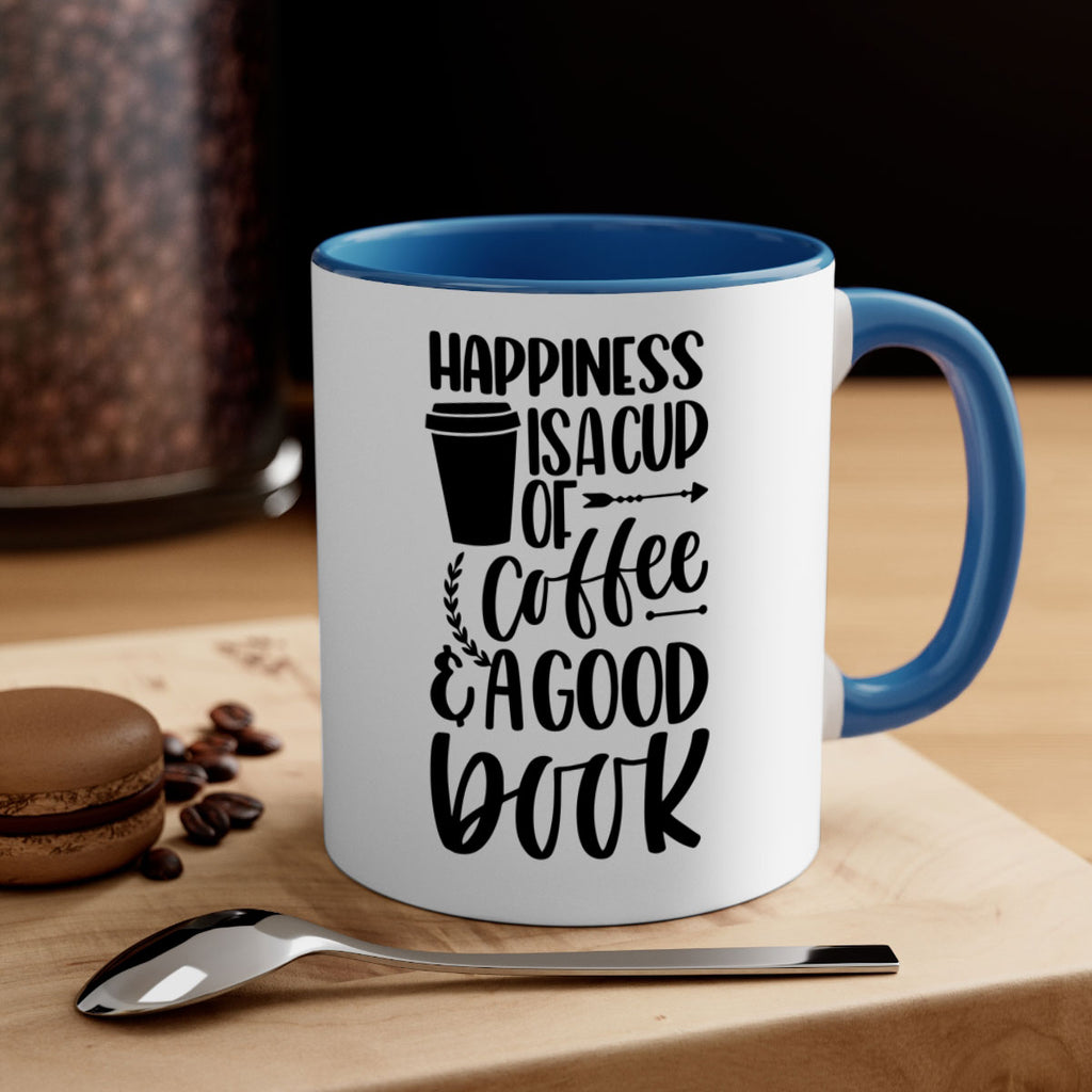 happiness is a cup of coffee 39#- Reading - Books-Mug / Coffee Cup