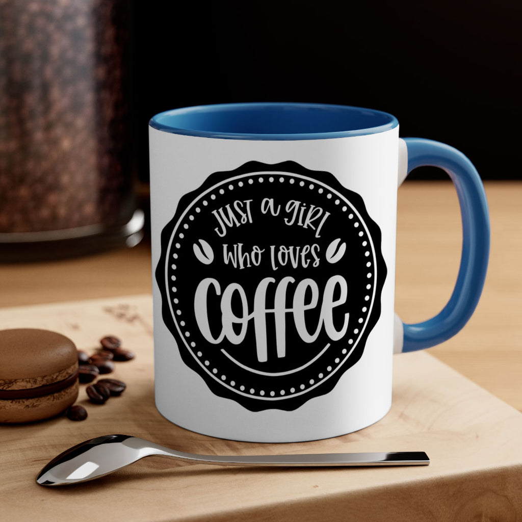 just a girl who loves coffee 85#- coffee-Mug / Coffee Cup