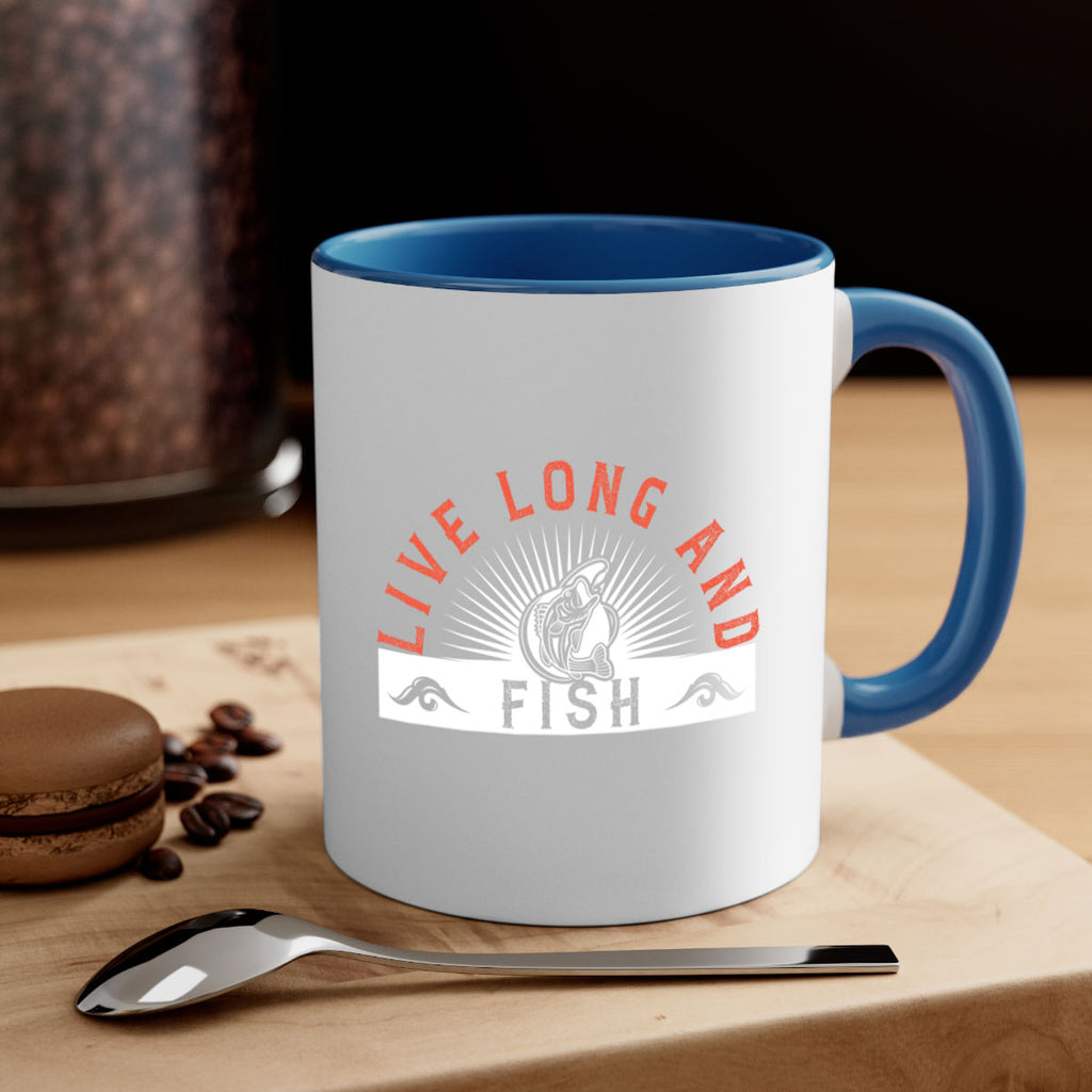 live long and fish 242#- fishing-Mug / Coffee Cup