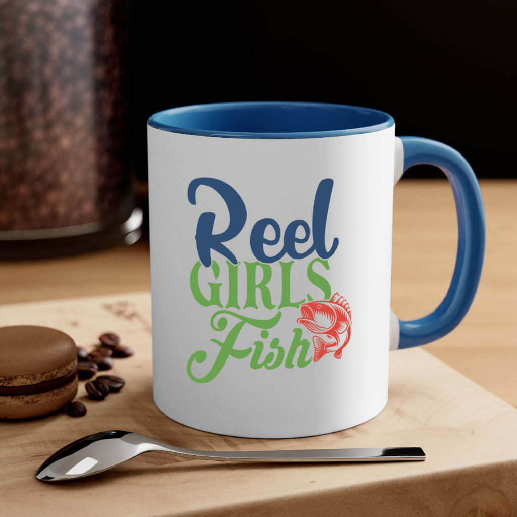 reel girls fish 199#- fishing-Mug / Coffee Cup