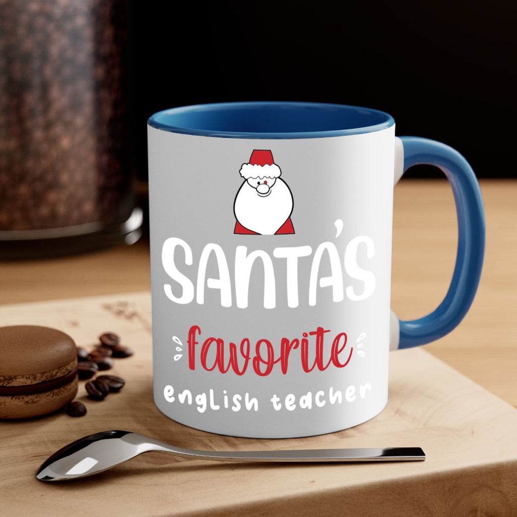 santa's favorite english teacher style 613#- christmas-Mug / Coffee Cup