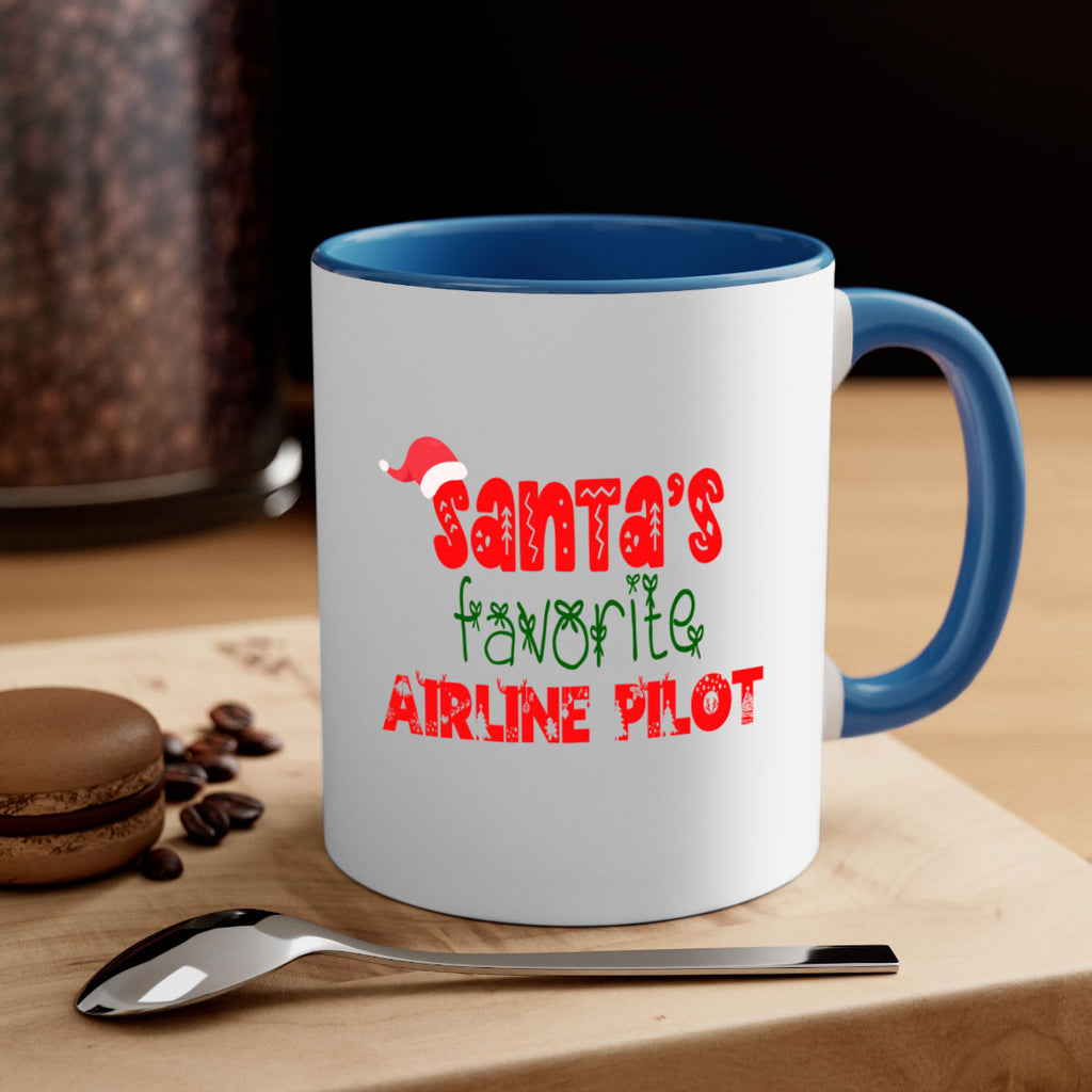 santas favorite airline pilot style 635#- christmas-Mug / Coffee Cup