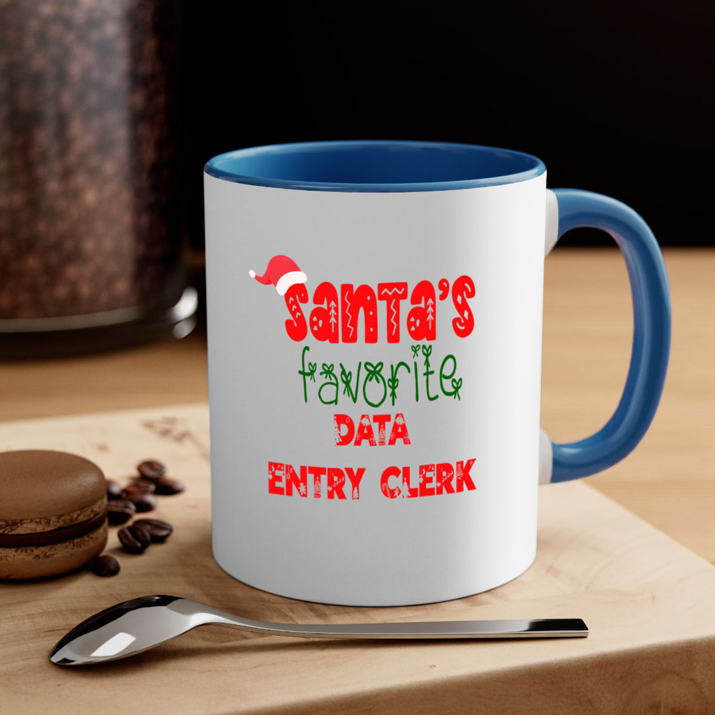 santas favorite data entry clerk style 765#- christmas-Mug / Coffee Cup