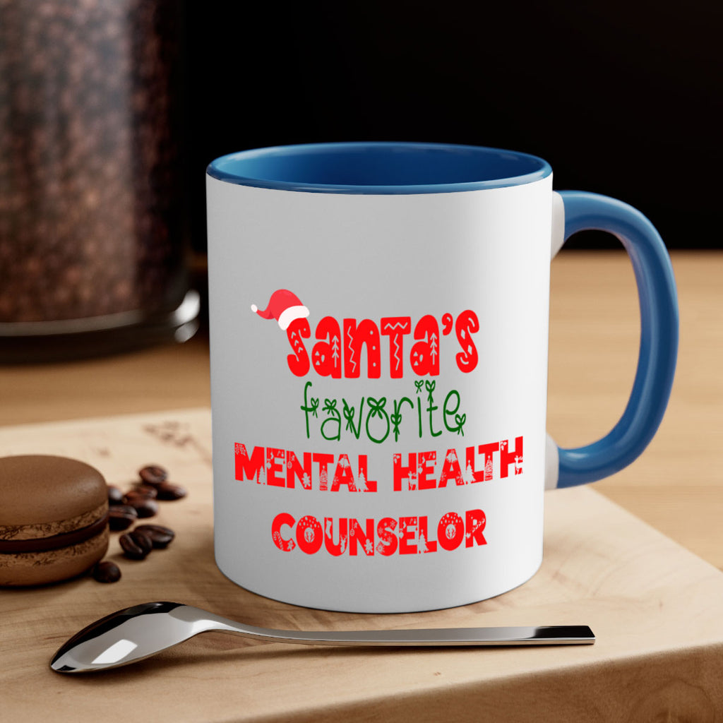 santas favorite mental health counselor style 952#- christmas-Mug / Coffee Cup