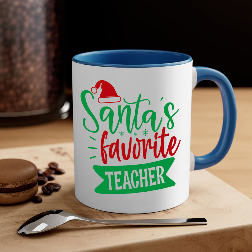 santas favorite teacher style 1116#- christmas-Mug / Coffee Cup