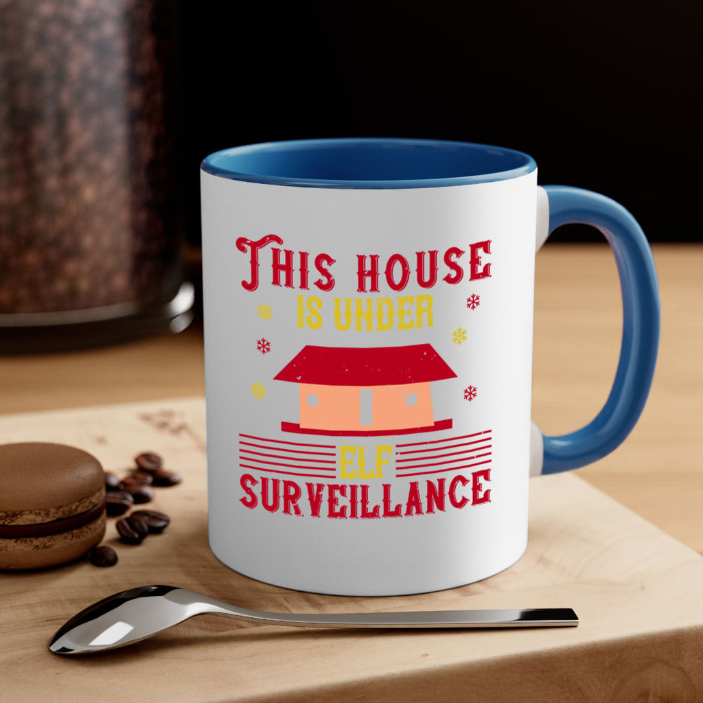 this house is under elf surveillance 349#- christmas-Mug / Coffee Cup