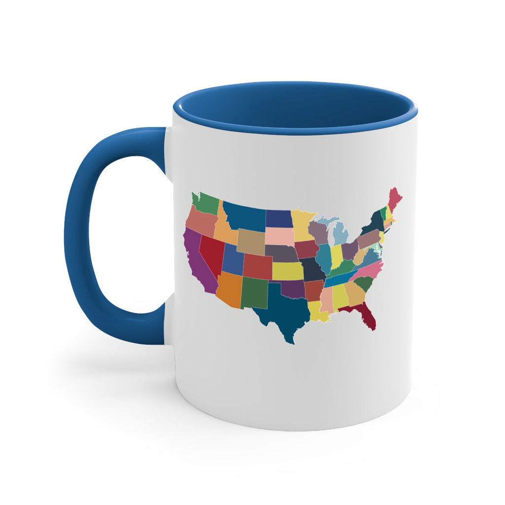 Separate Color Map Style 73#- 4th Of July-Mug / Coffee Cup
