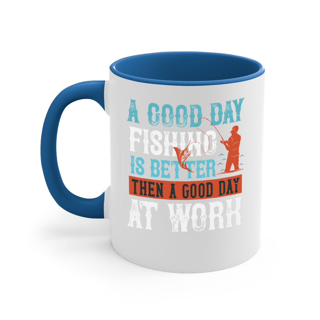 a good day fishing 186#- fishing-Mug / Coffee Cup