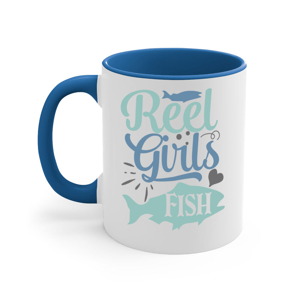 reel girls fish 198#- fishing-Mug / Coffee Cup