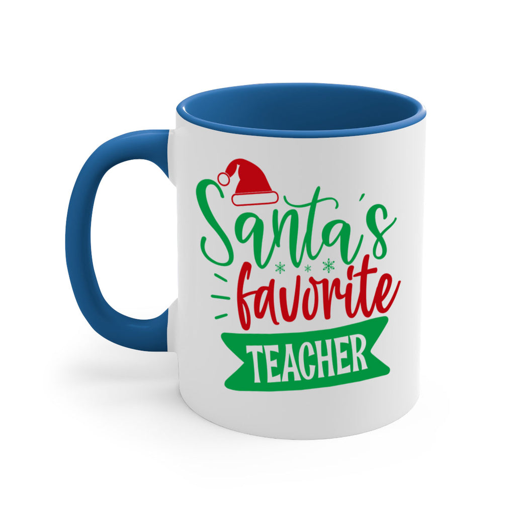 santas favorite teacher style 1116#- christmas-Mug / Coffee Cup