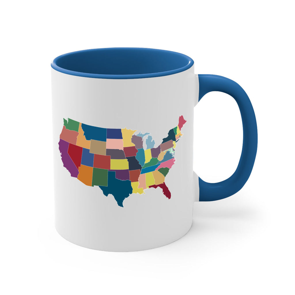 Separate Color Map Style 73#- 4th Of July-Mug / Coffee Cup