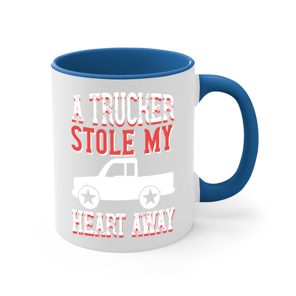 a trucker stole my heart away Style 39#- truck driver-Mug / Coffee Cup