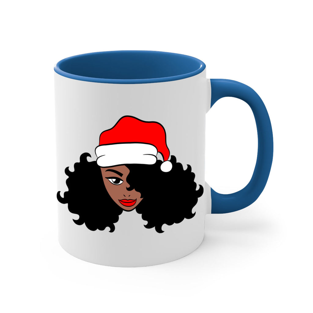 afro santa claus girl 71#- Black women - Girls-Mug / Coffee Cup