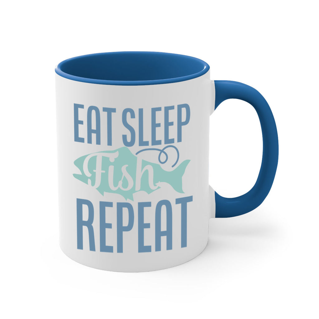 eat sleep fish repeat 222#- fishing-Mug / Coffee Cup