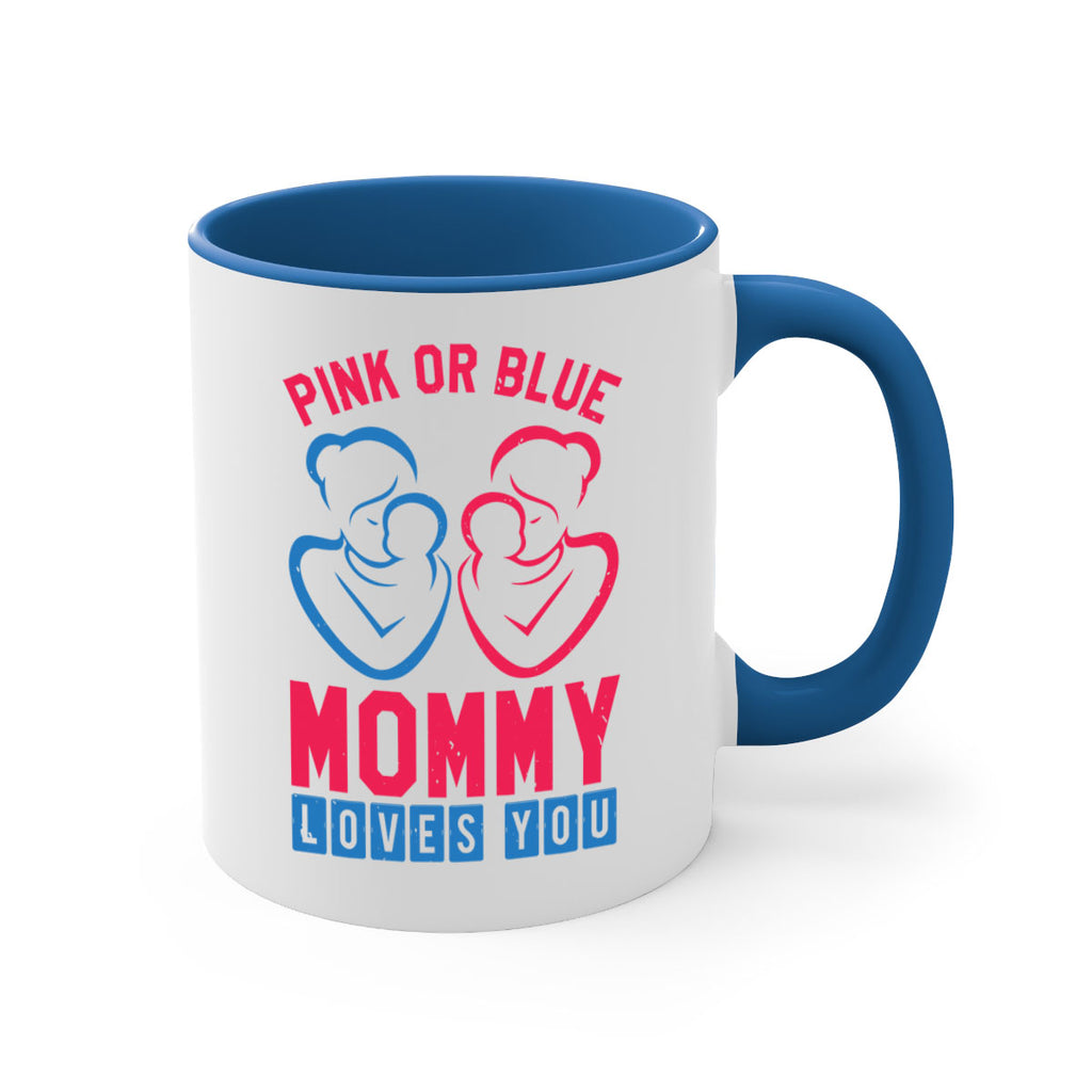 pink or blue Mommy Loves you Style 21#- baby shower-Mug / Coffee Cup
