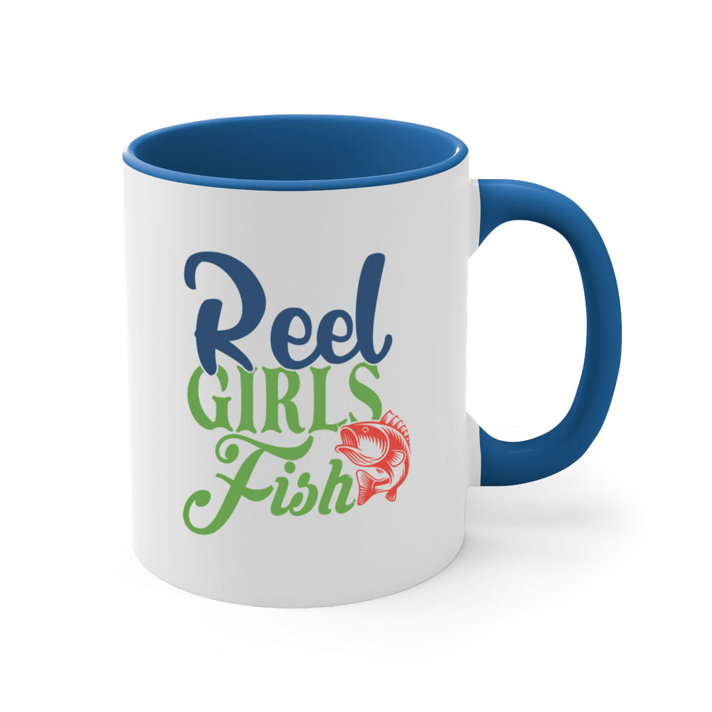 reel girls fish 199#- fishing-Mug / Coffee Cup