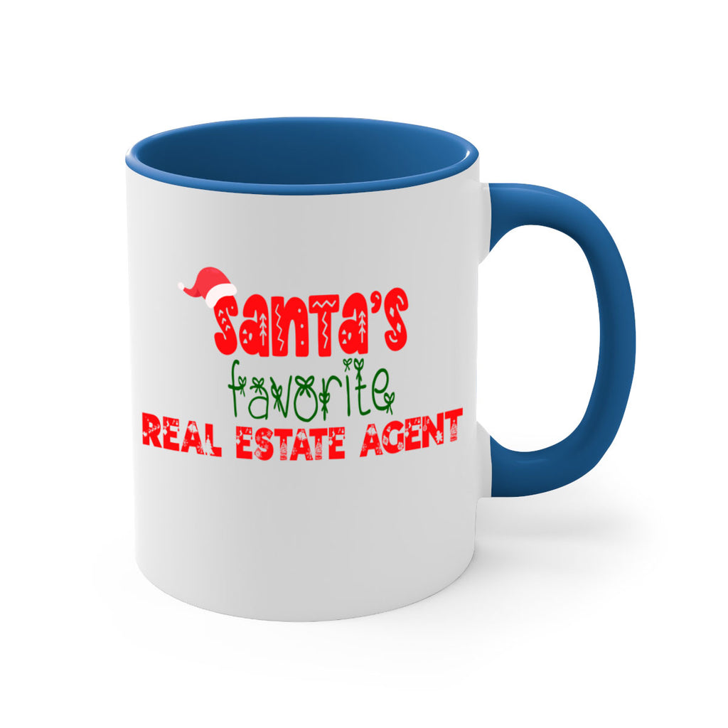 santas favorite real estate agent style 1055#- christmas-Mug / Coffee Cup