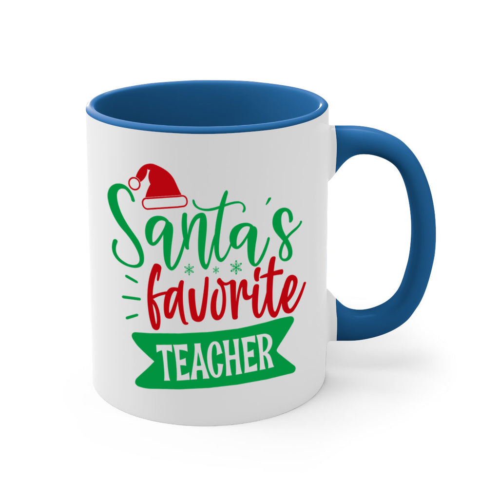 santas favorite teacher style 1116#- christmas-Mug / Coffee Cup