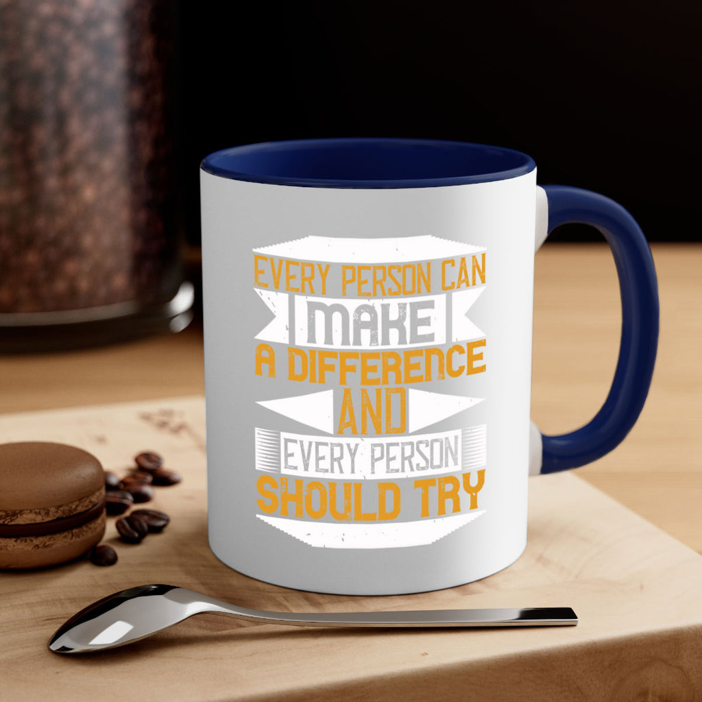 Every person can make a difference and every person should try Style 3#-Volunteer-Mug / Coffee Cup