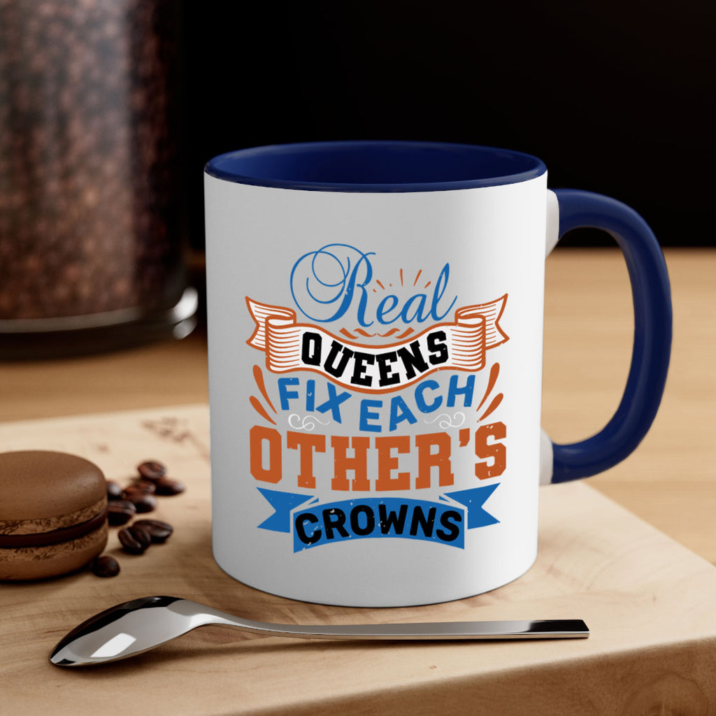 Real queens fix each other’s crowns Style 62#- best friend-Mug / Coffee Cup