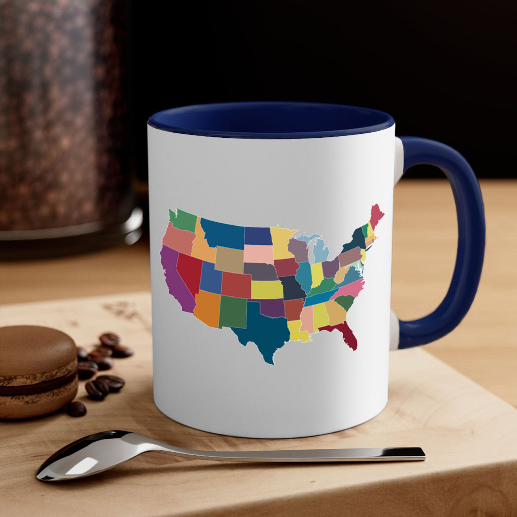 Separate Color Map Style 73#- 4th Of July-Mug / Coffee Cup