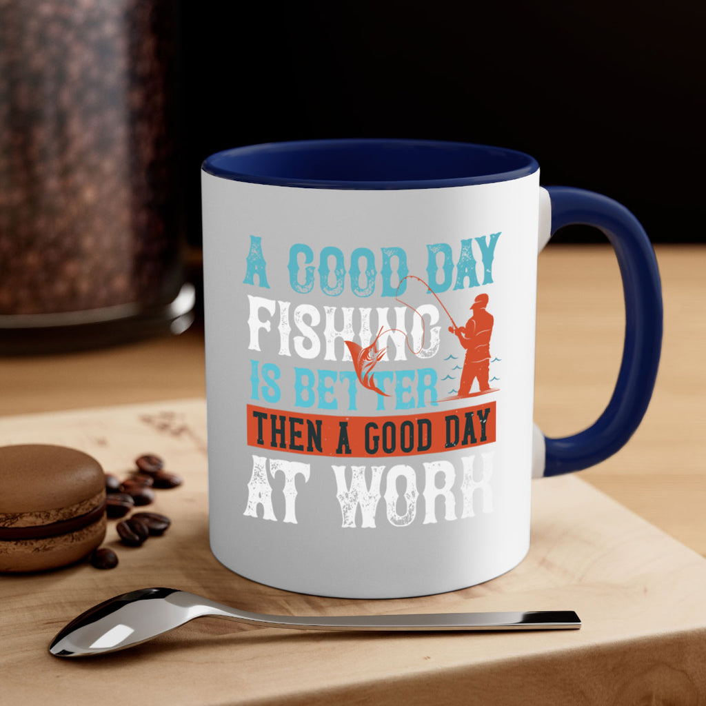a good day fishing 186#- fishing-Mug / Coffee Cup