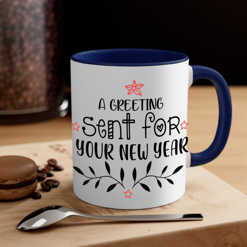 a greeting sent for your new year style 40#- christmas-Mug / Coffee Cup