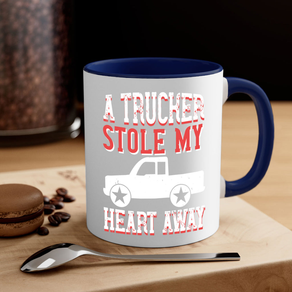 a trucker stole my heart away Style 39#- truck driver-Mug / Coffee Cup