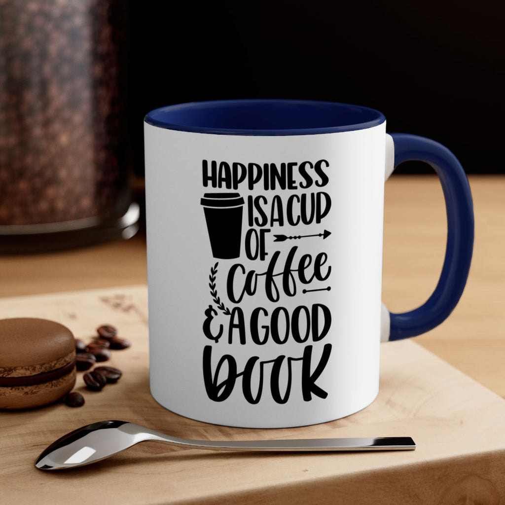 happiness is a cup of coffee 39#- Reading - Books-Mug / Coffee Cup